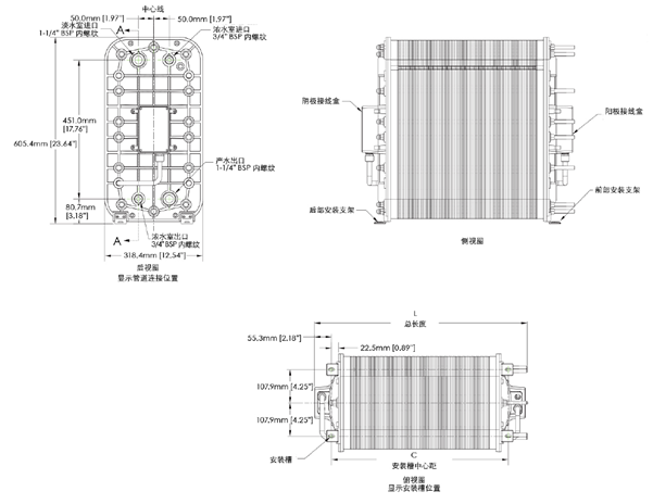 西门子热水消毒型CEDI模堆